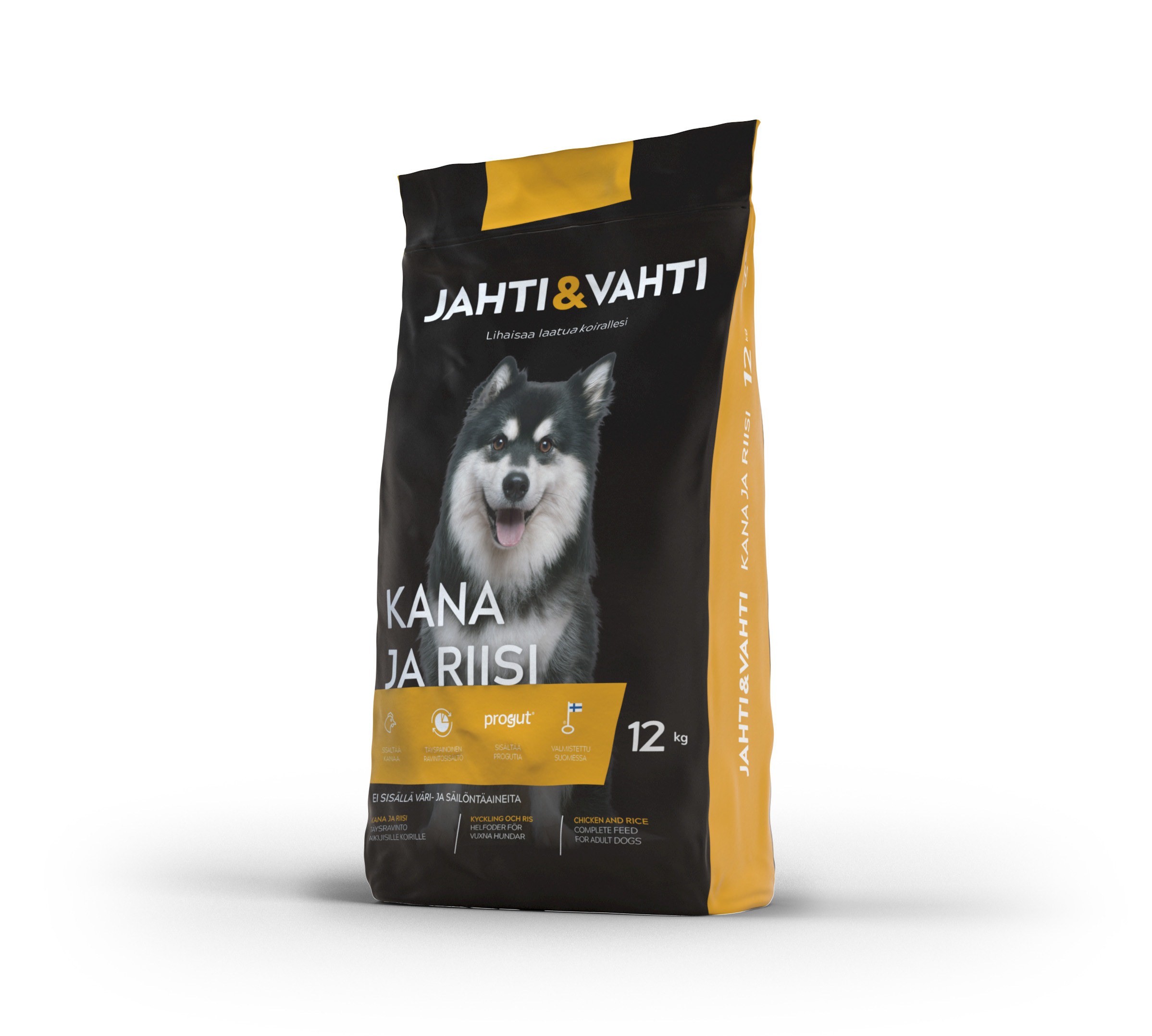 Jahti&Vahti Kana ja Riisi 12kg/säkki 