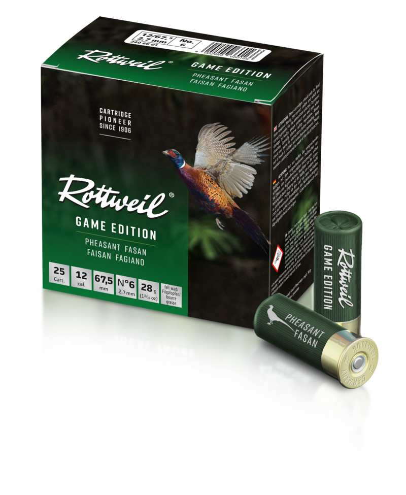 Rottweil Game Edition Pheasant 12/67 28g 2,7mm 25kpl/rs