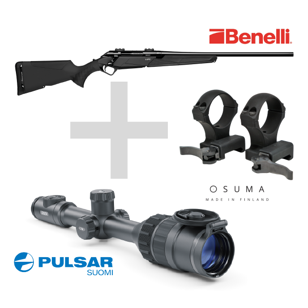 Benelli Lupo 6,5 creedmoor, Pulsar Digex C50 tarjouspaketti 