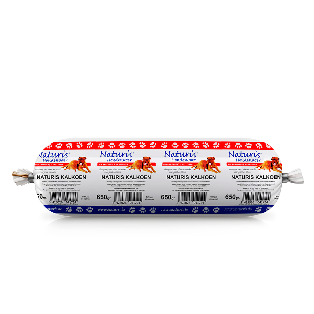 Naturis koiranmakkara kalkkuna, 650 g