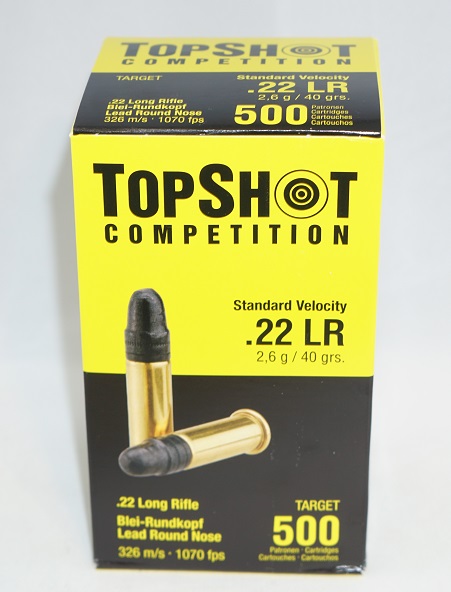 TopShot .22 lr 2,6g  326m/s  50kpl/rs                                                                      