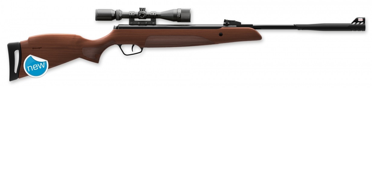 Stoeger A30 Wood combo ilmakivääripaketti 4,5mm 365m/s                                                        