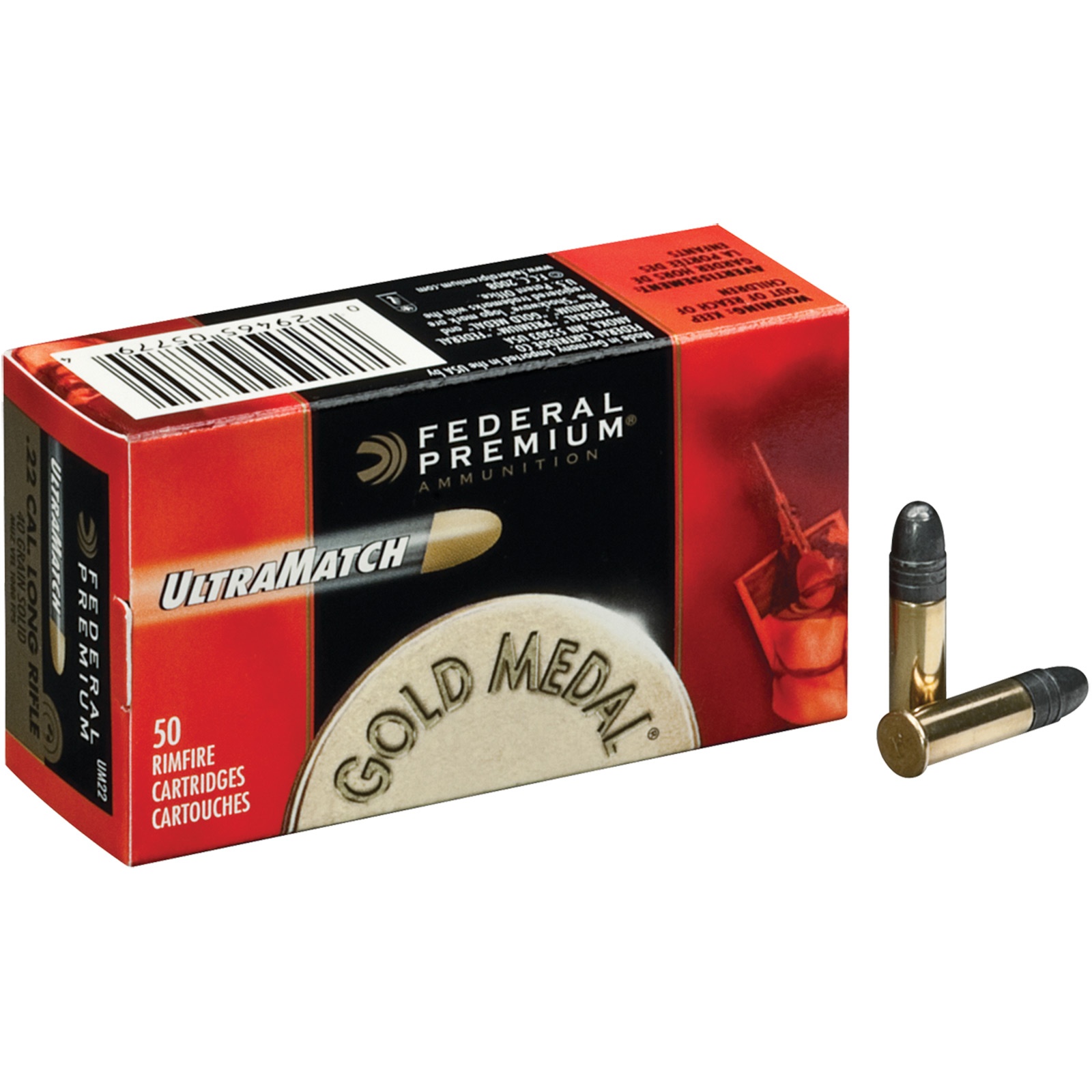 Fed .22 LR GoldM Ultra Match 329 m/s 2,60g UM22                                                               