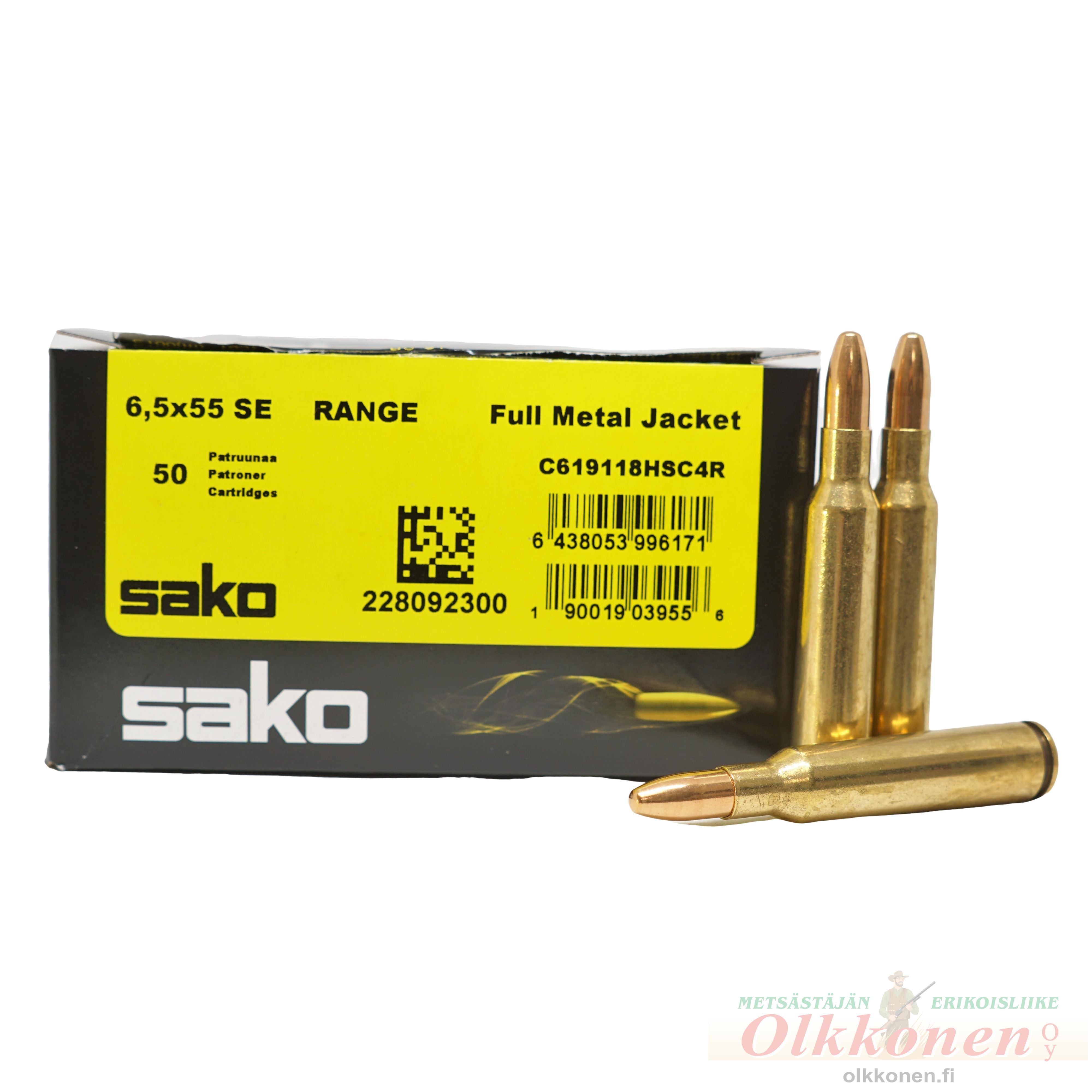 Sako Range 6,5x55 SE 6,5 g FMJ  patruuna 50 kpl