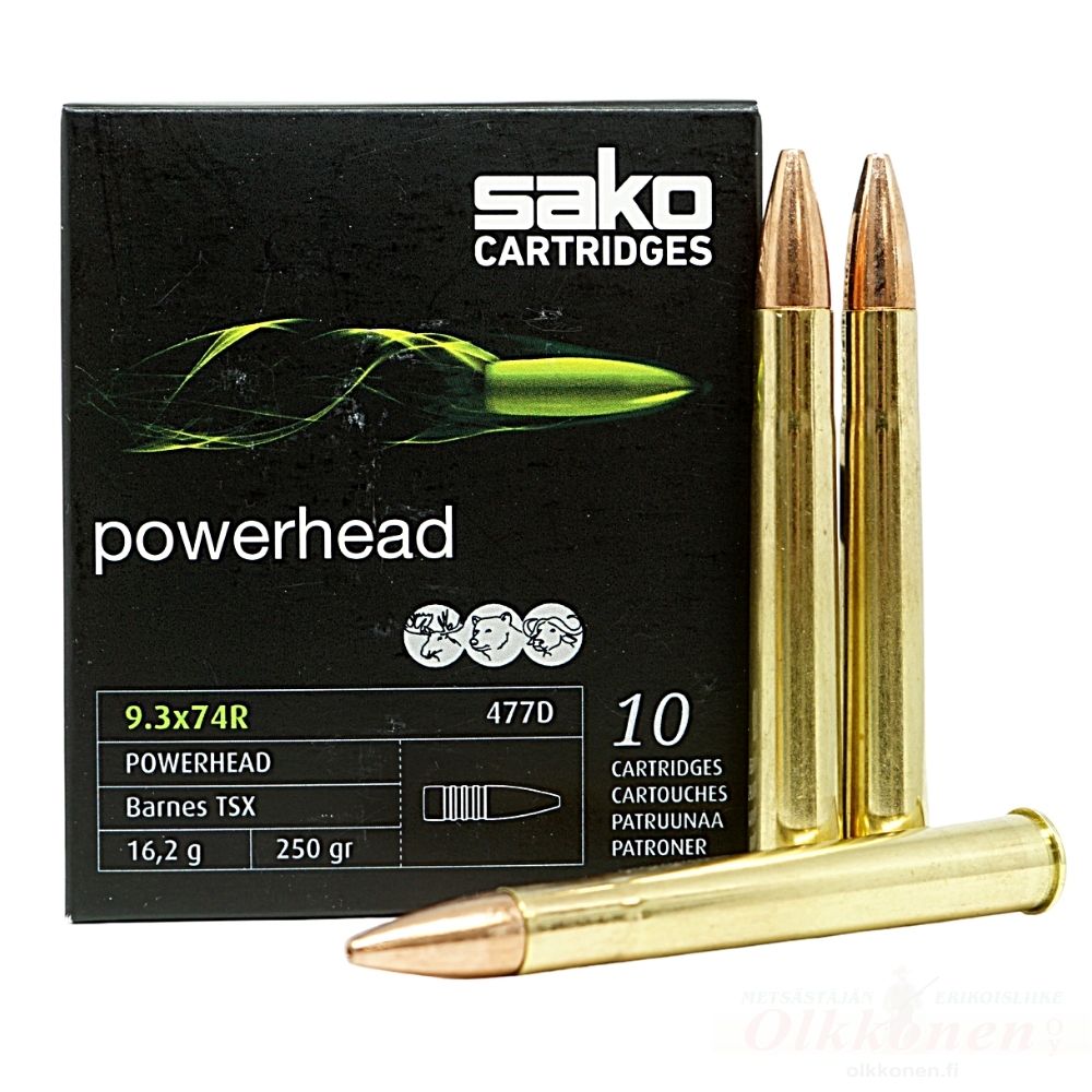 Sako 9,3X74R Powerhead Barnes 16,2g 10kpl/rs