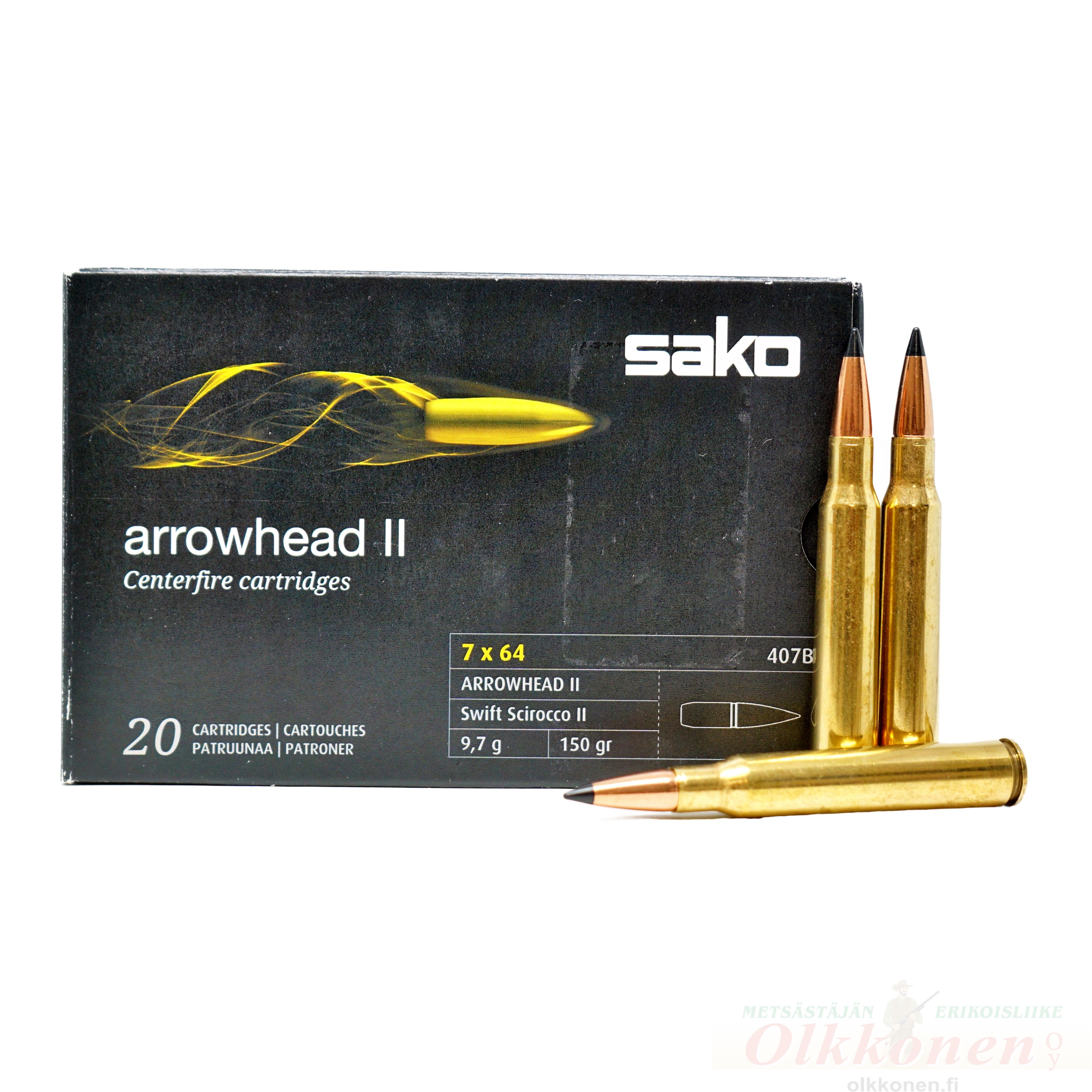 Sako 7X64 Arrowhead  II 9,7g   407B  20kpl/rs                                                                 