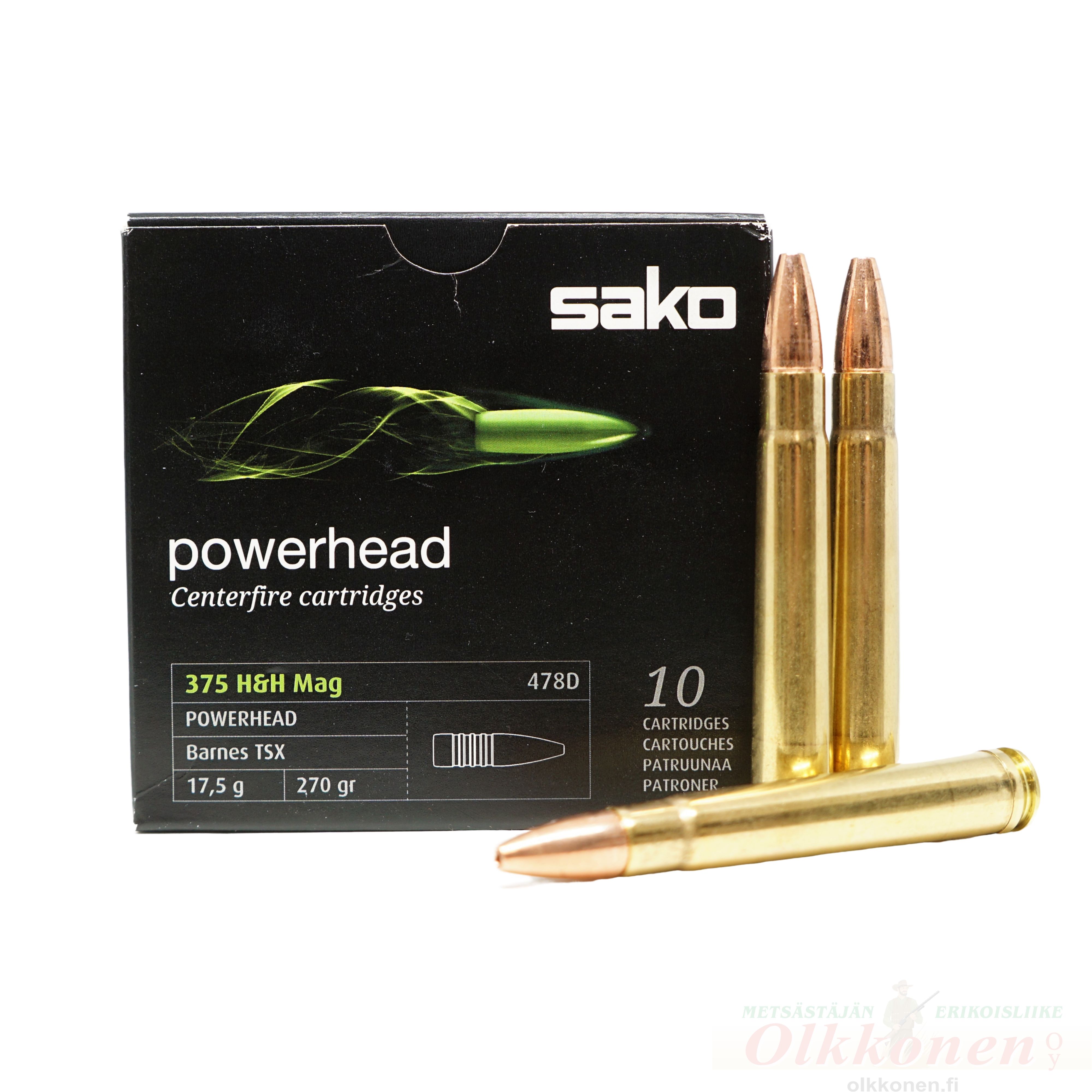 Sako 375 H&H Mag.Powerhead Barnes 17,5g 10kpl/rs                                                              