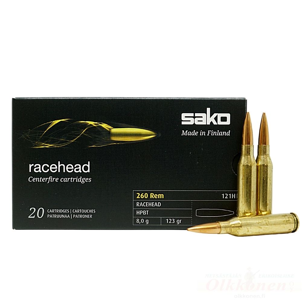 Sako .260 Rem Racehead patruuna 8,0 g HPBT 121H