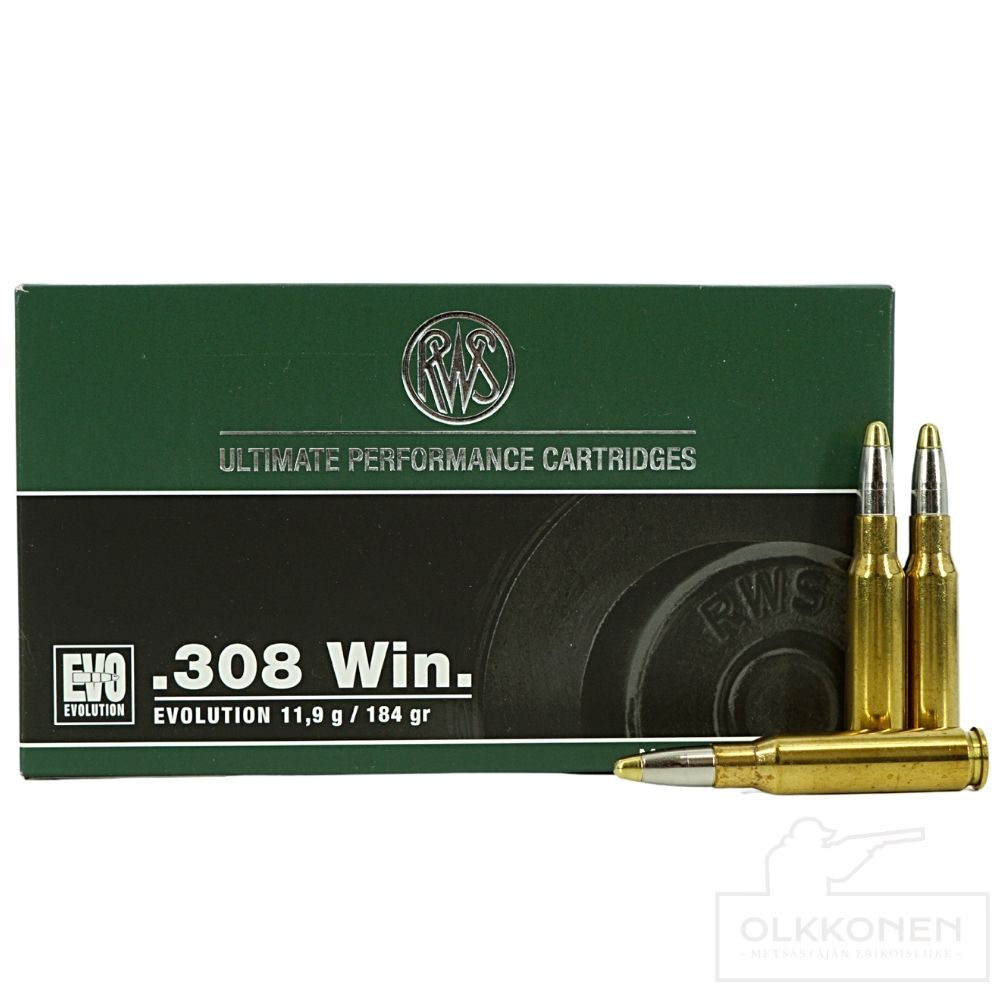 RWS Evo .308 11,9g patruuna 20kpl/rs