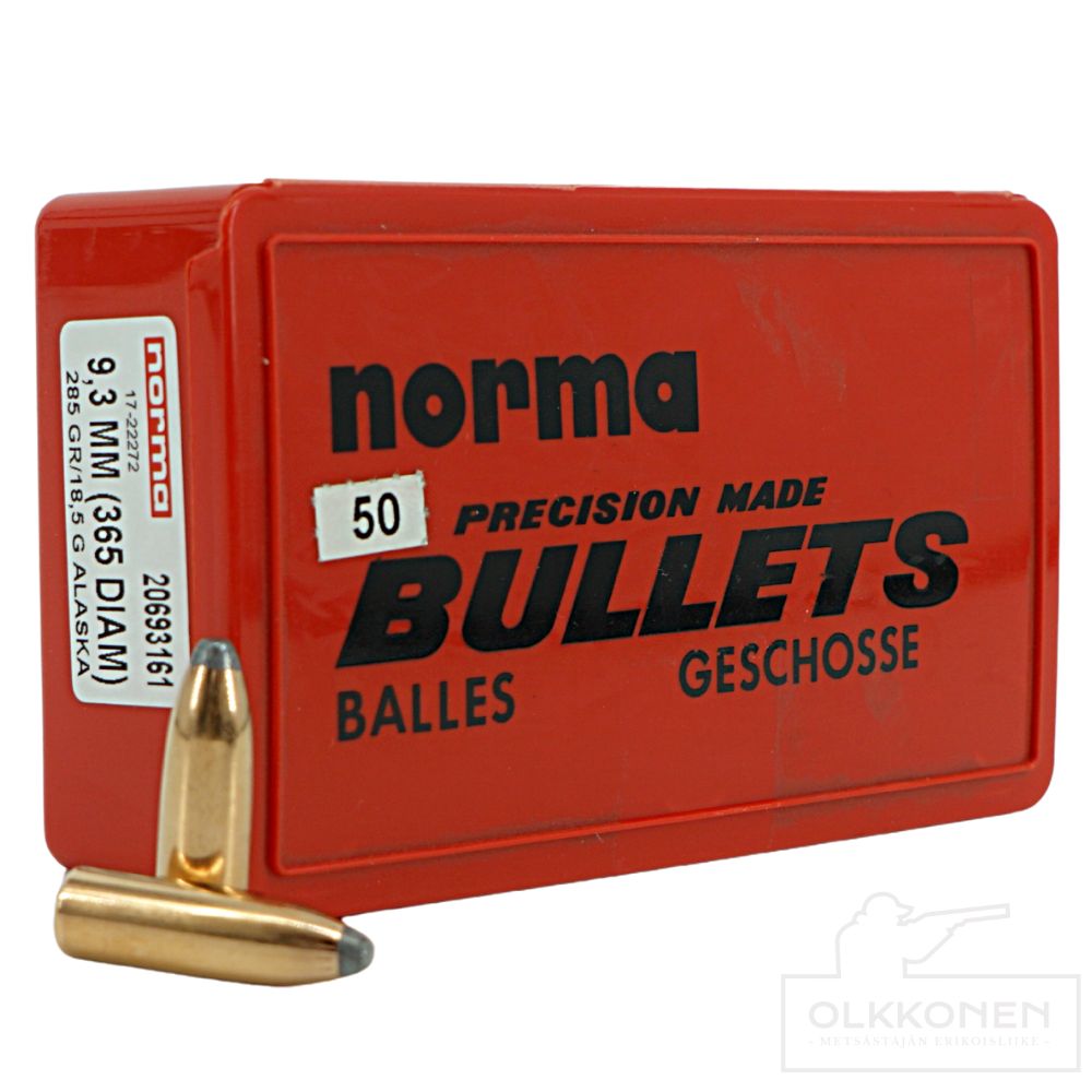 Norma Alaska 9,3mm (.366) 18,5g luoti