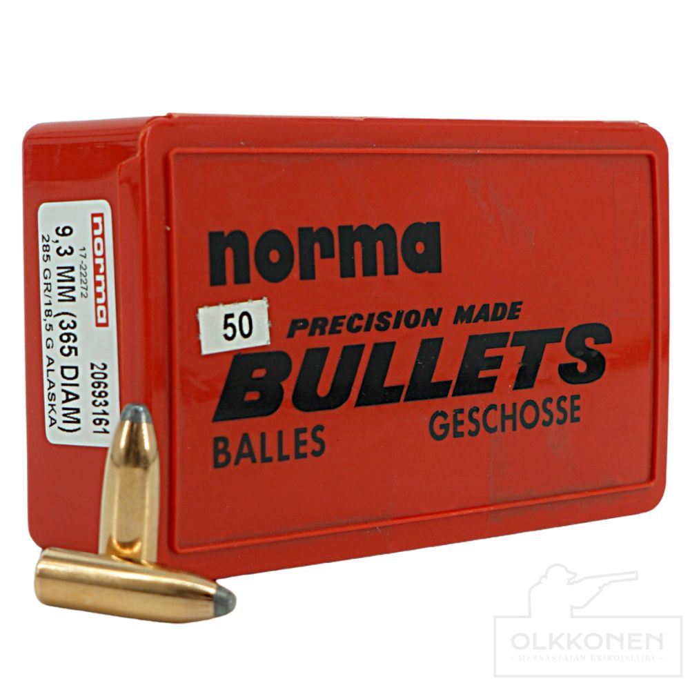 Norma Alaska 9,3mm (.366) 18,5g luoti