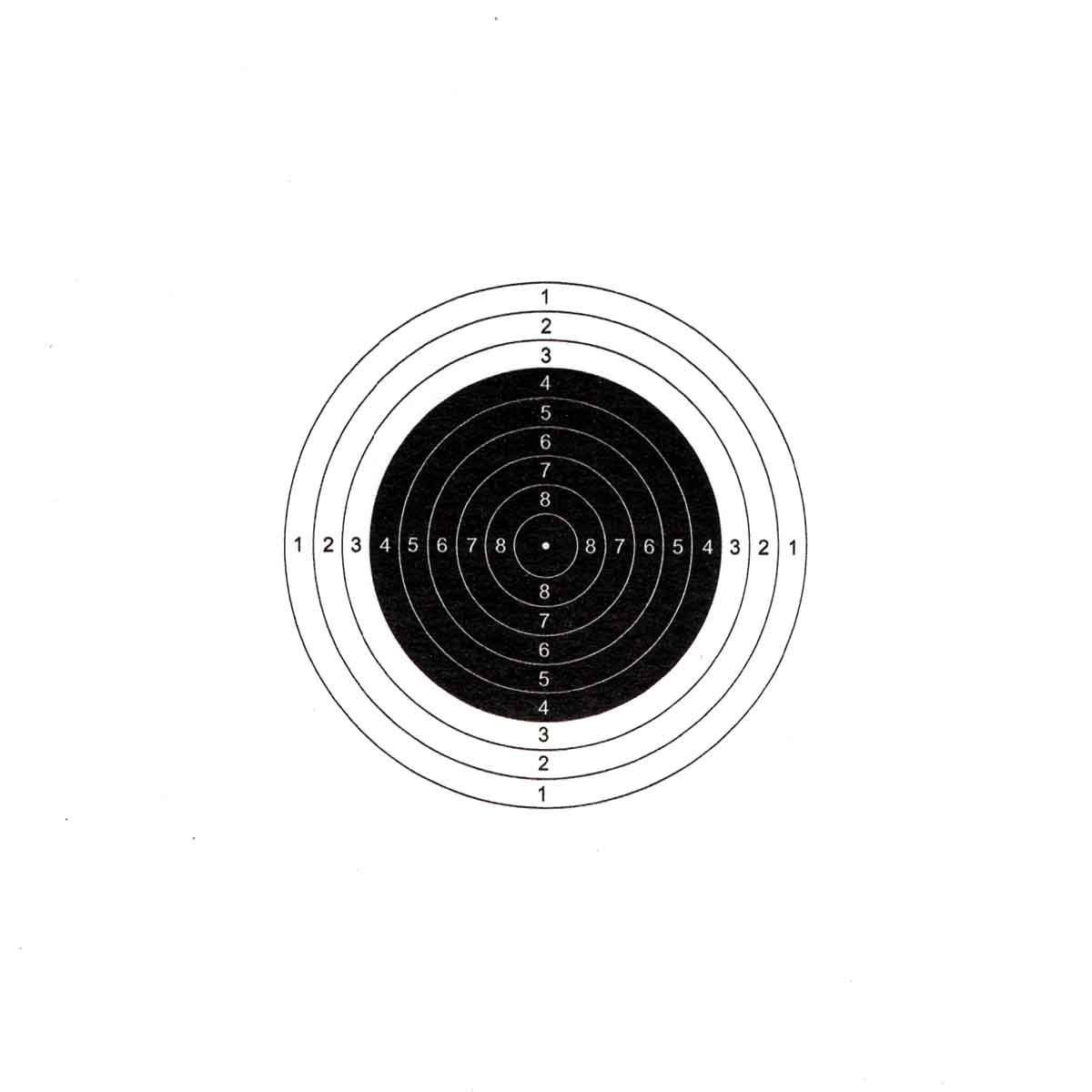 Ilmakivääritaulu 1 täplä 10m 14 x 14 cm 50kpl Flip-Target                                                     