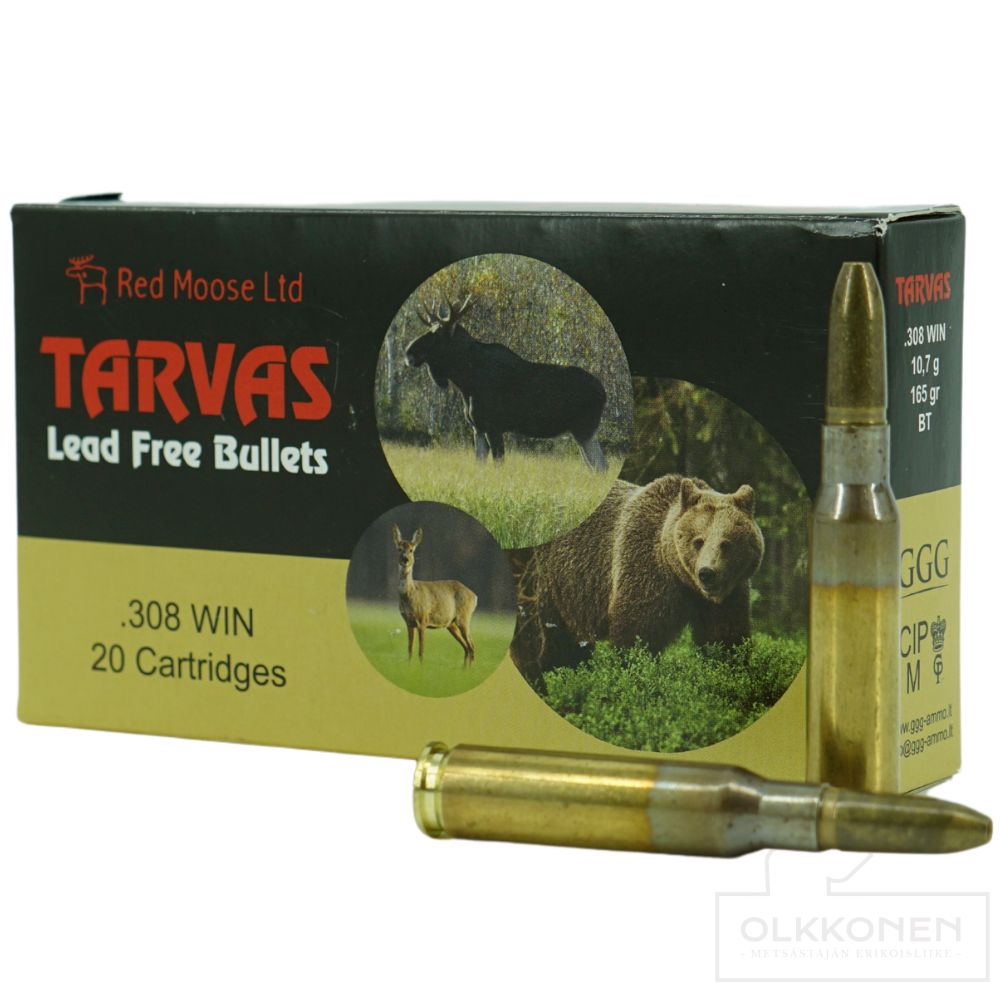 Tarvas .308Win 10,7g 165gr BT 20 kpl/rs