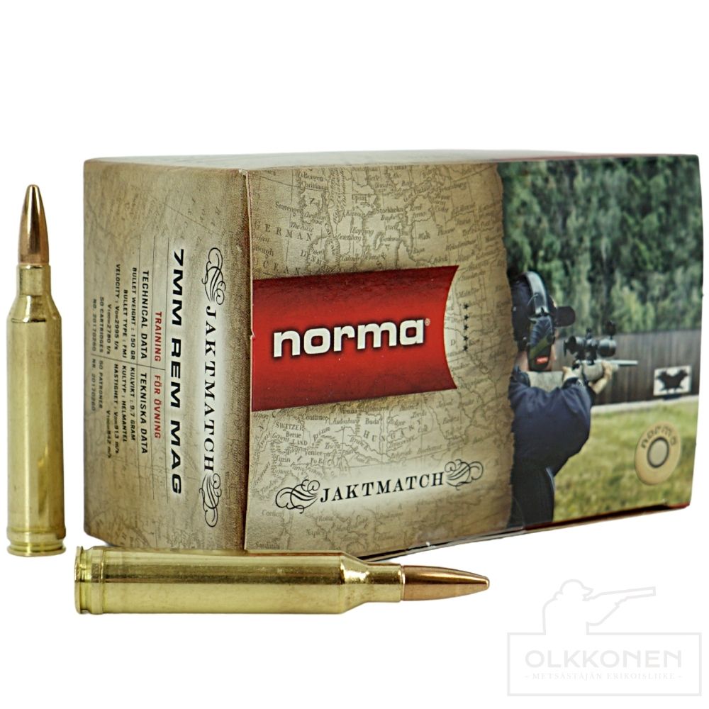 Norma 7mm Rem. Mag. Jaktmatch 9,7 g 50 kpl/rs