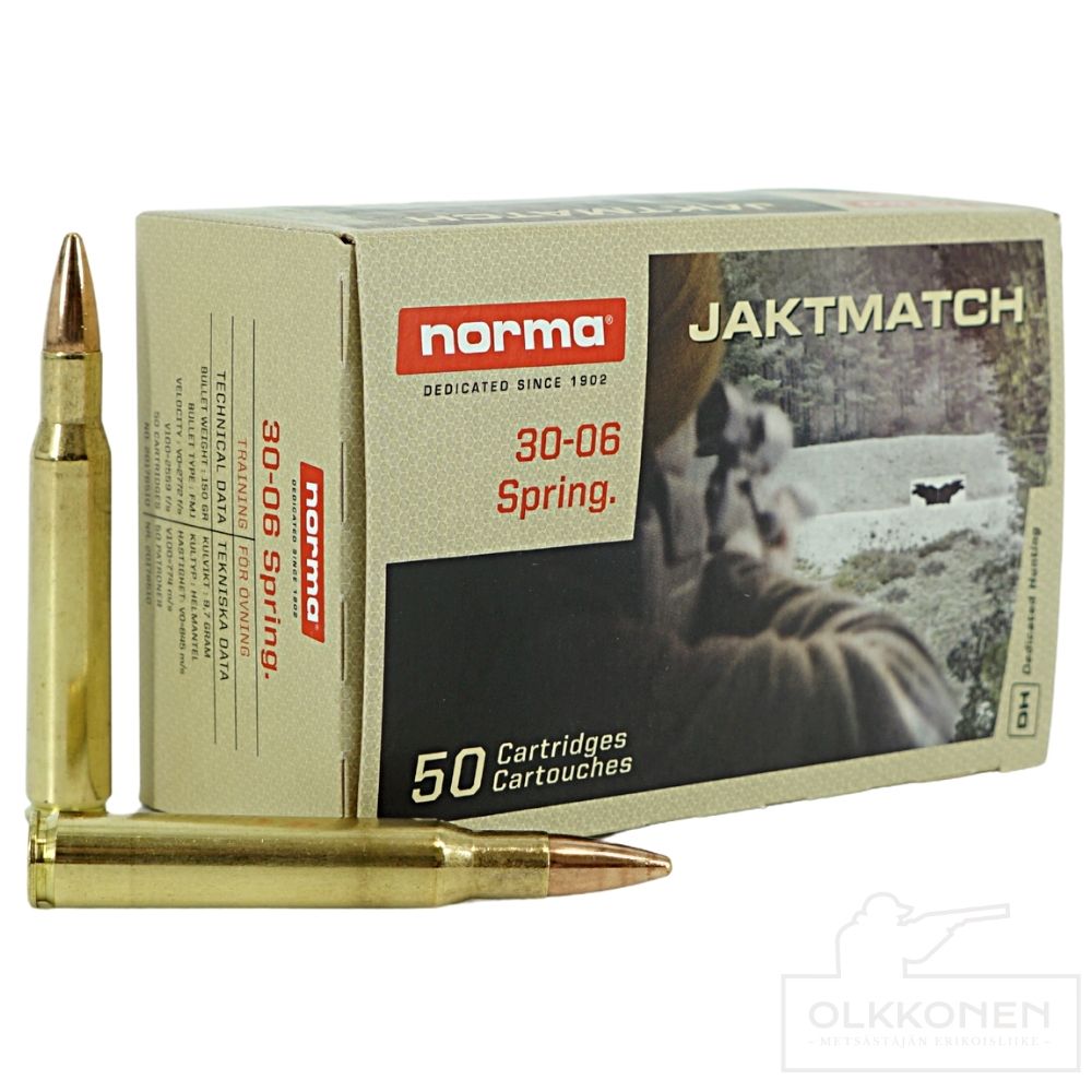 Norma 30-06 Jaktmatch 9,7 g FMJ 50 kpl / rs