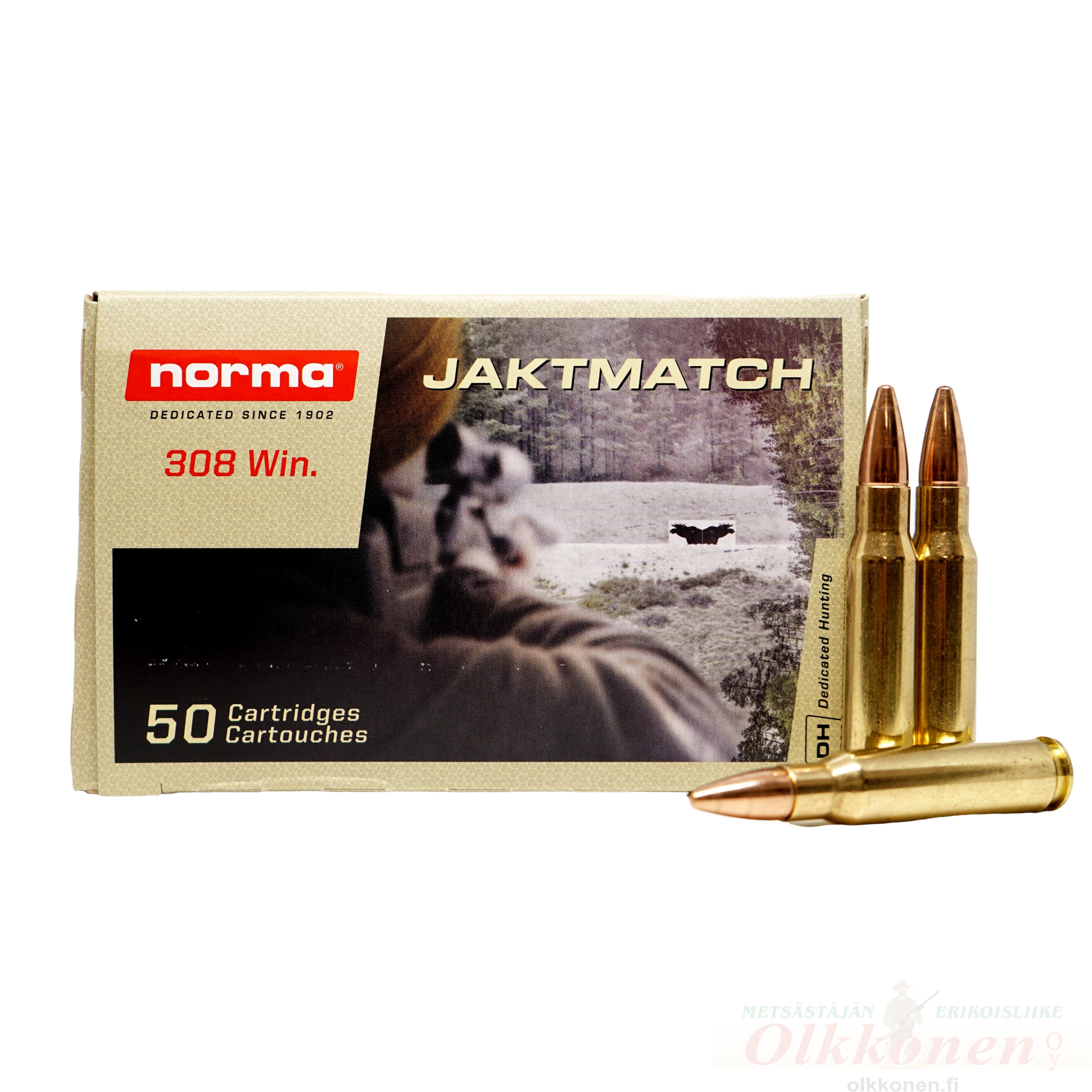 Norma .308 Win Jaktmatch 9,7 g FMJ 50 kpl / rs