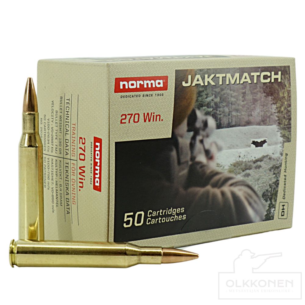 Norma .270 Win Jaktmatch  8,4g FMJ