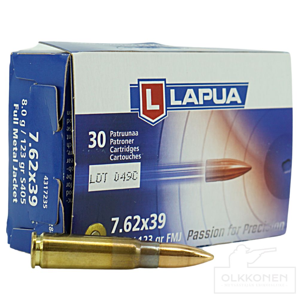Lapua 7,62x39 8g FMJ 30kpl/rs