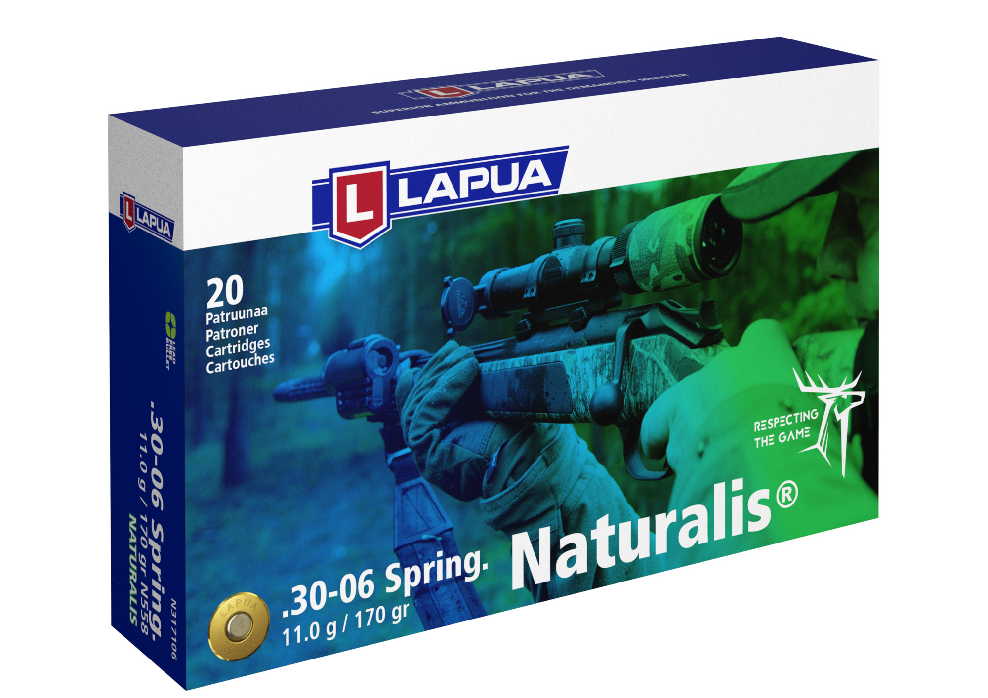 Lapua 30-06 Naturalis N558 11 g 20 kpl / rs