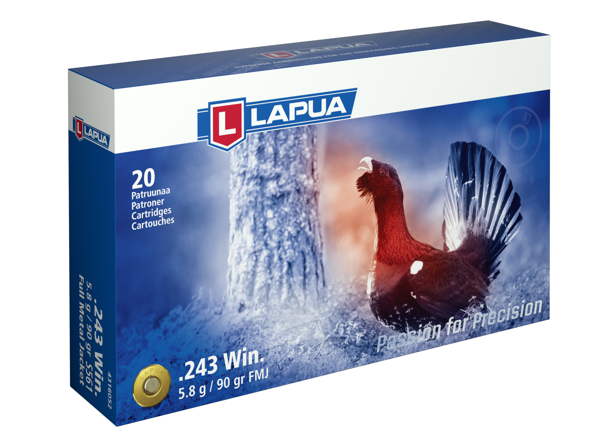 Lapua .243 Win FMJ B503 5,8g patr. 20 ptr/rs