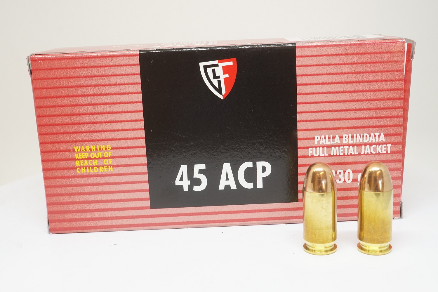 Fiocchi .45ACP FMJ, 230gr pistoolinpatruuna 50 kpl/rs