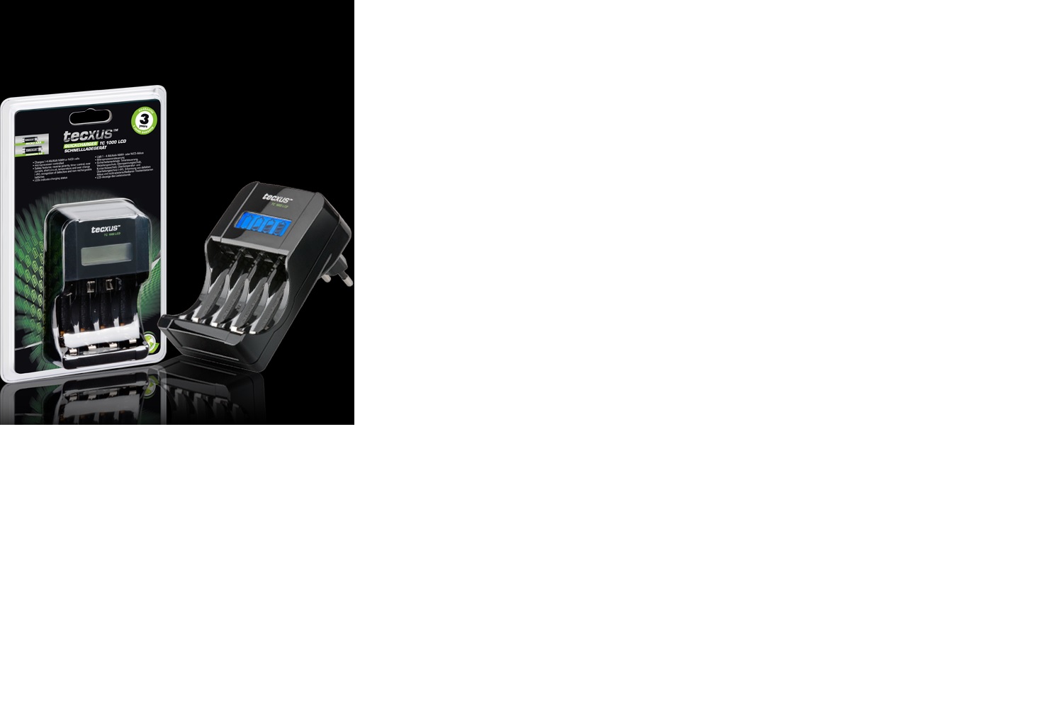 Tecxus AA-akkujen laturi                                                                                      