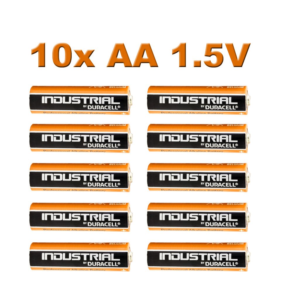 Duracell Industrial 1,5V AA alkaliparisto 10kpl paketti                                                                                   