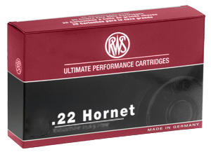 RWS .22 Hornet VM 3,0g FMJ, 20 kpl / rs                                                                       