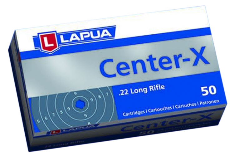 Lapua Center-X  22 lr patr. 327 m/s   50 kpl / rs                                                                       