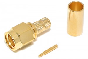 SMA-liitin uros puristettava RG58 kaapelille                                                                                  