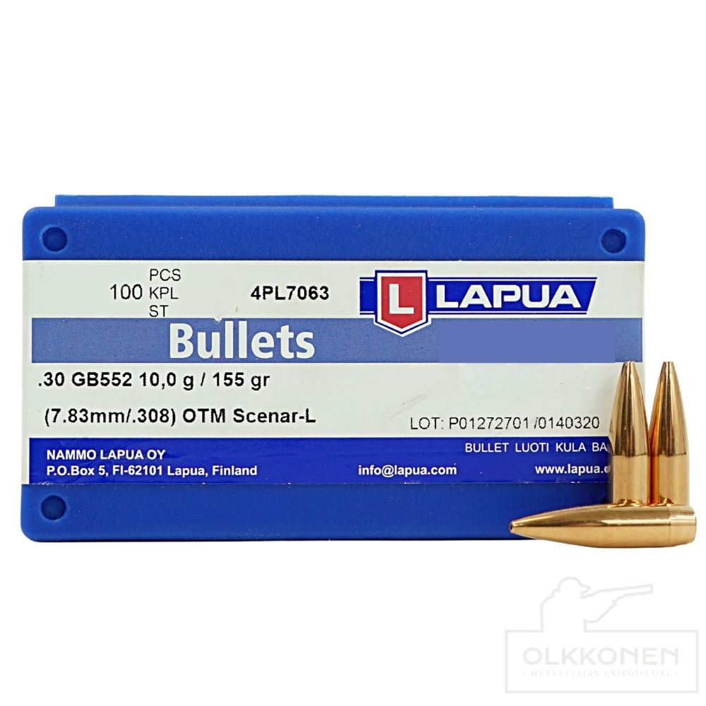 Lapua .30 GB552 Scenar-L 10,0g luoti 