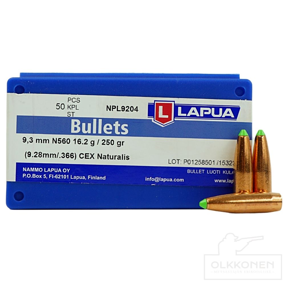 Lapua 9,3mm N560 Naturalis  16,2g 50kpl/rs    