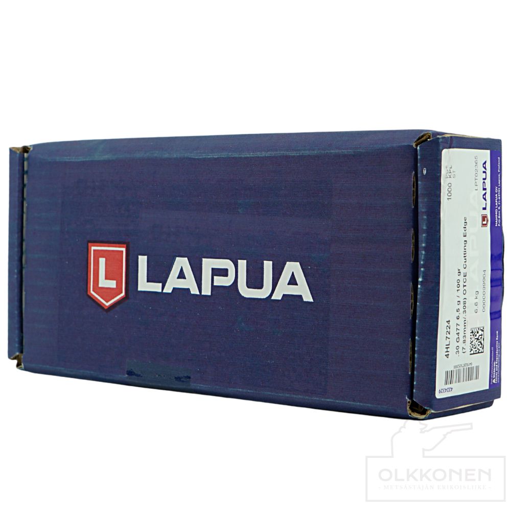 Lapua .30  6,5g G477 leikkuriluoti 1000 kpl/ltk