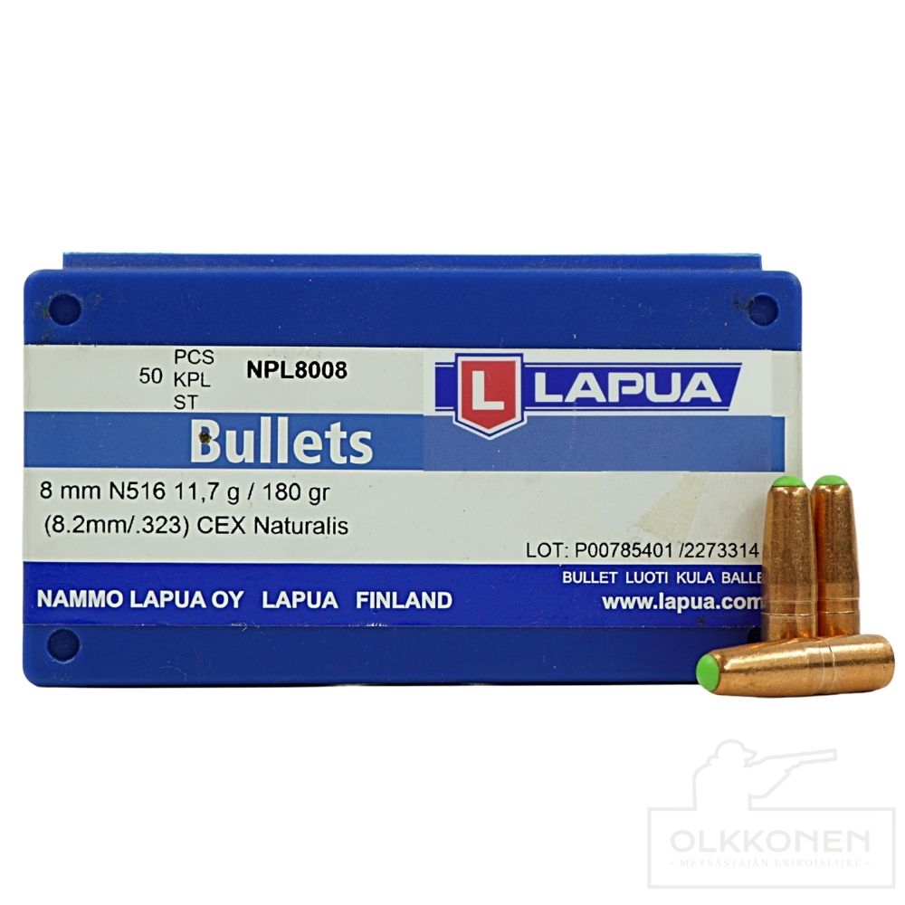 Lapua Naturalis 8mm 11,7g N516 luoti   