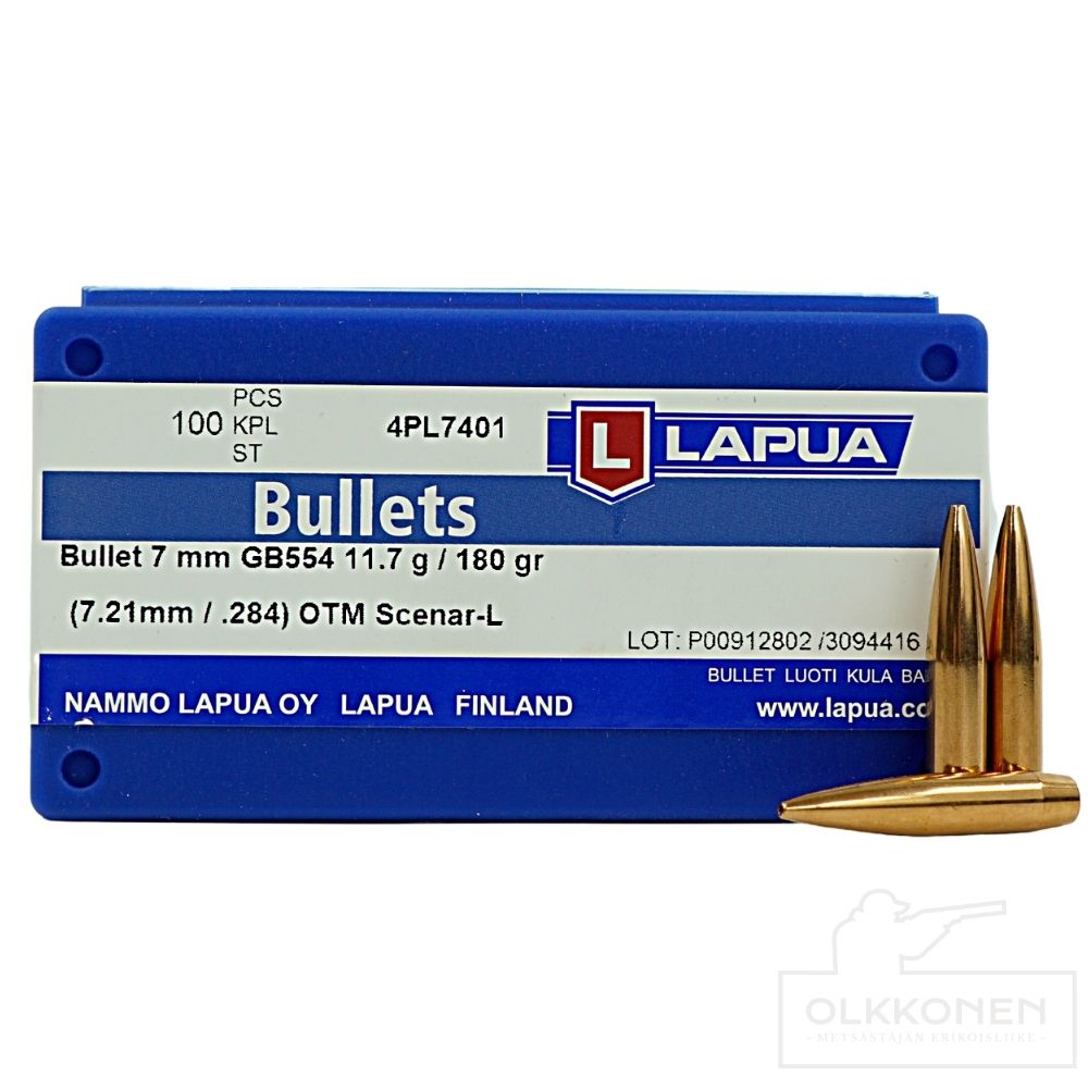 Lapua 7mm Scenar-L OTM GB554 11,7g luoti 100kpl/rs