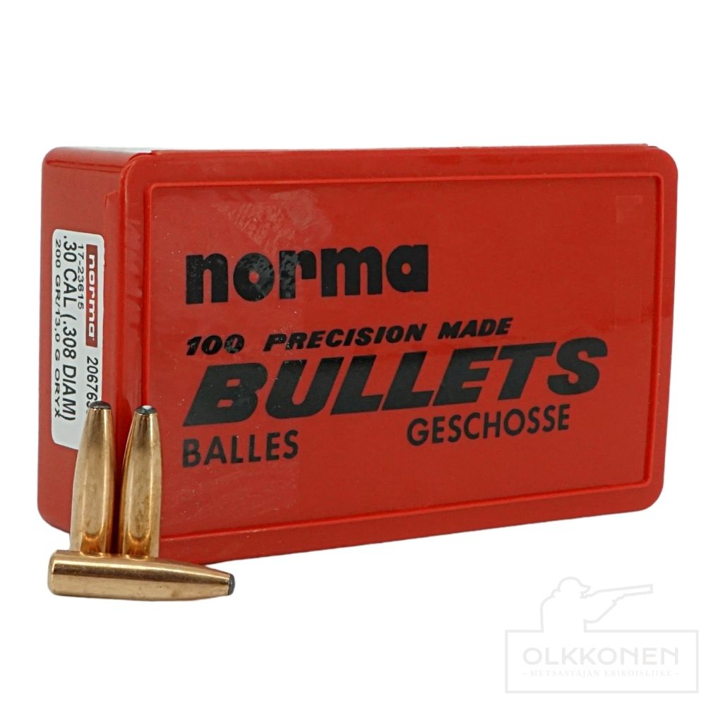 Norma .30 cal Oryx 13,0g luoti 100kpl/rs