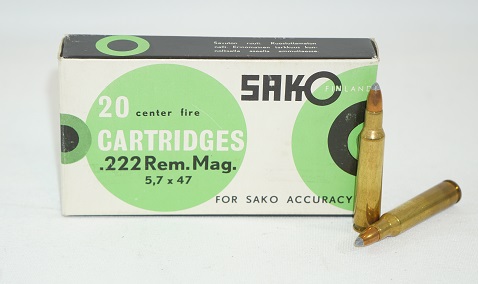 Sako .222 Rem Mag 3,2g SP patruuna 106G                                                                       