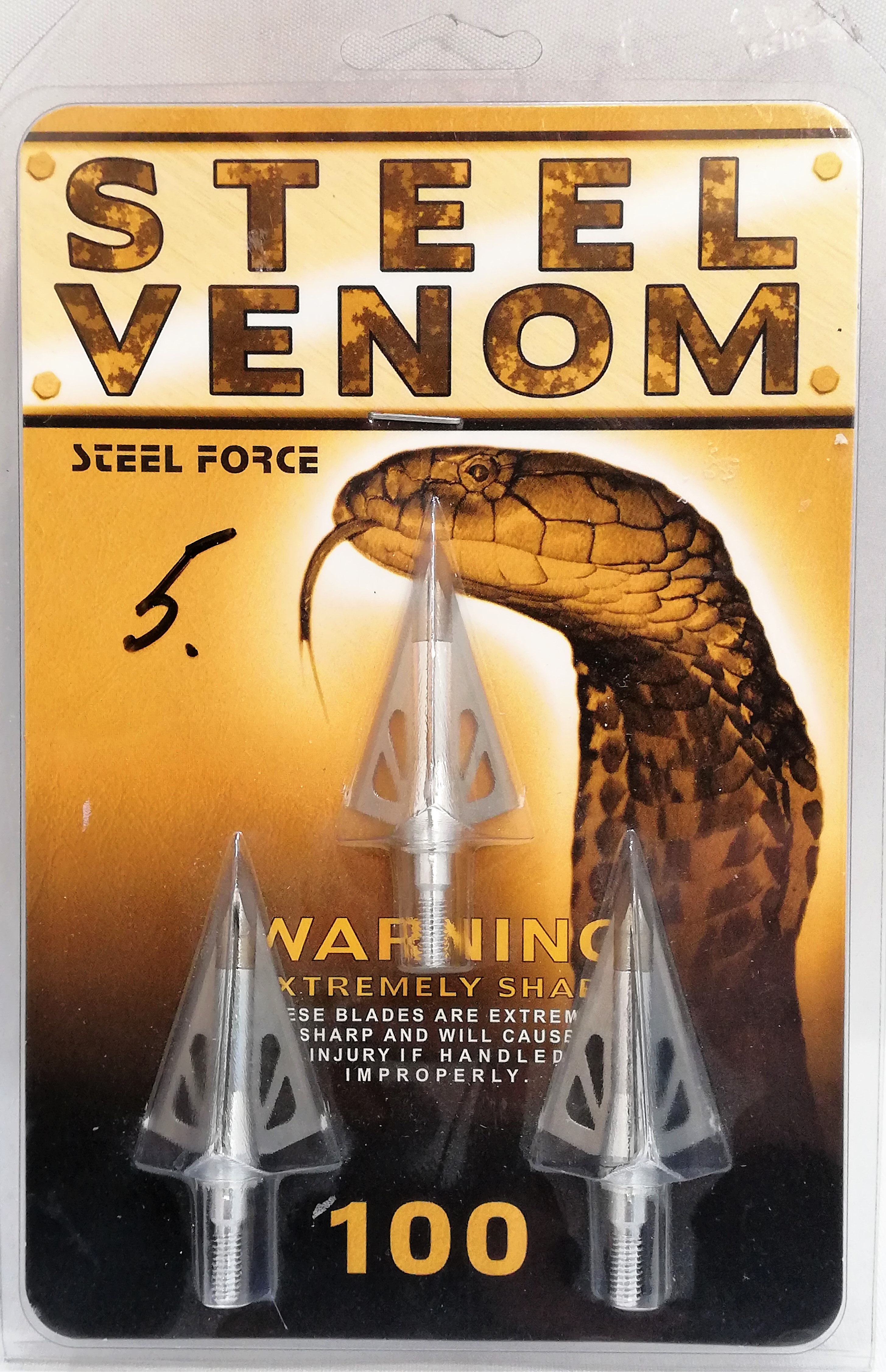 Steel Venom metsästyskärki  3 kpl/pak 125 g                                                                   