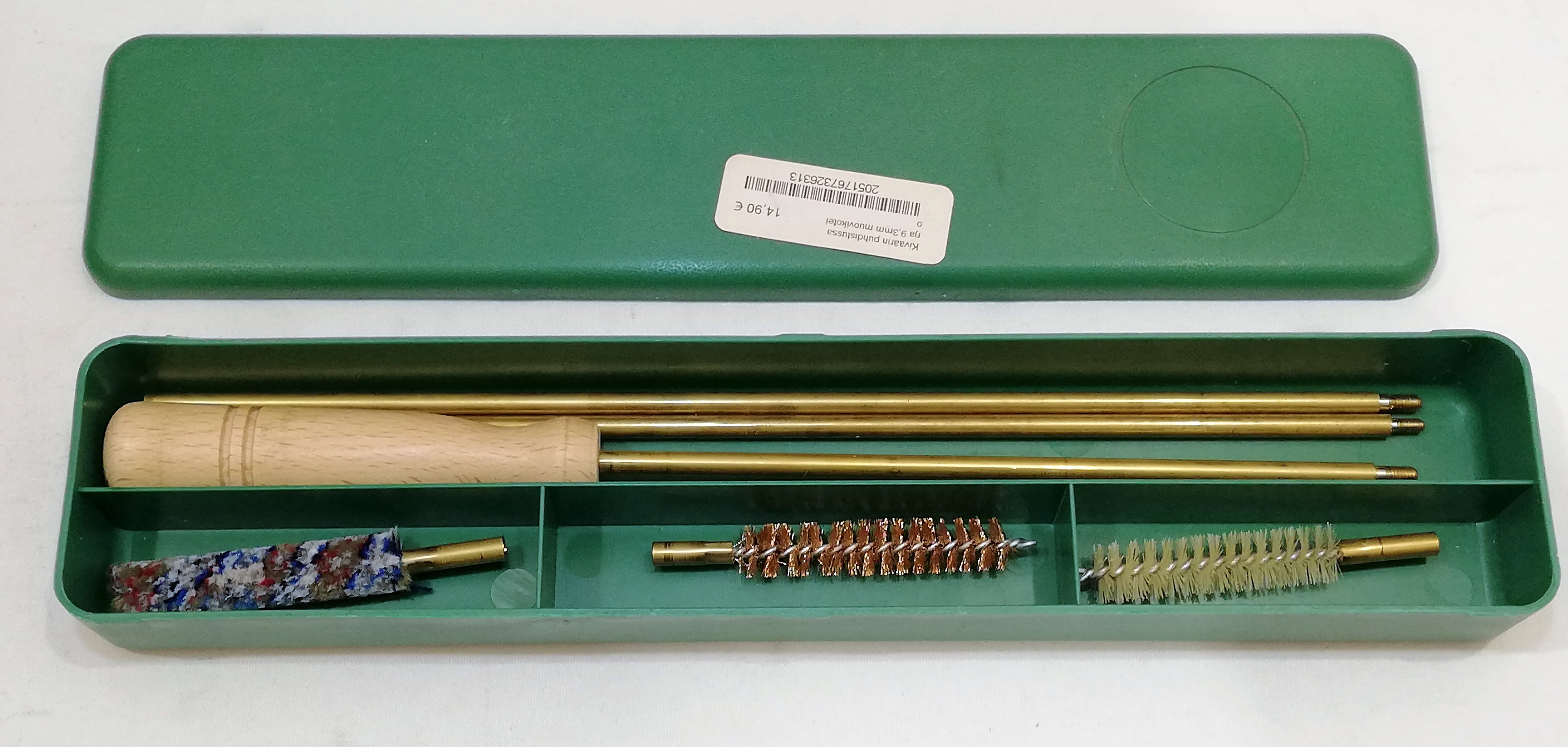 Kiväärin puhdistussarja 9,3mm muovikotelo                                                                     