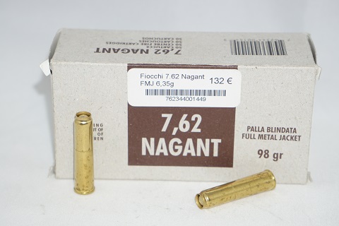 Fiocchi 7.62 Nagant FMJ 6,35g 50kpl/rs 