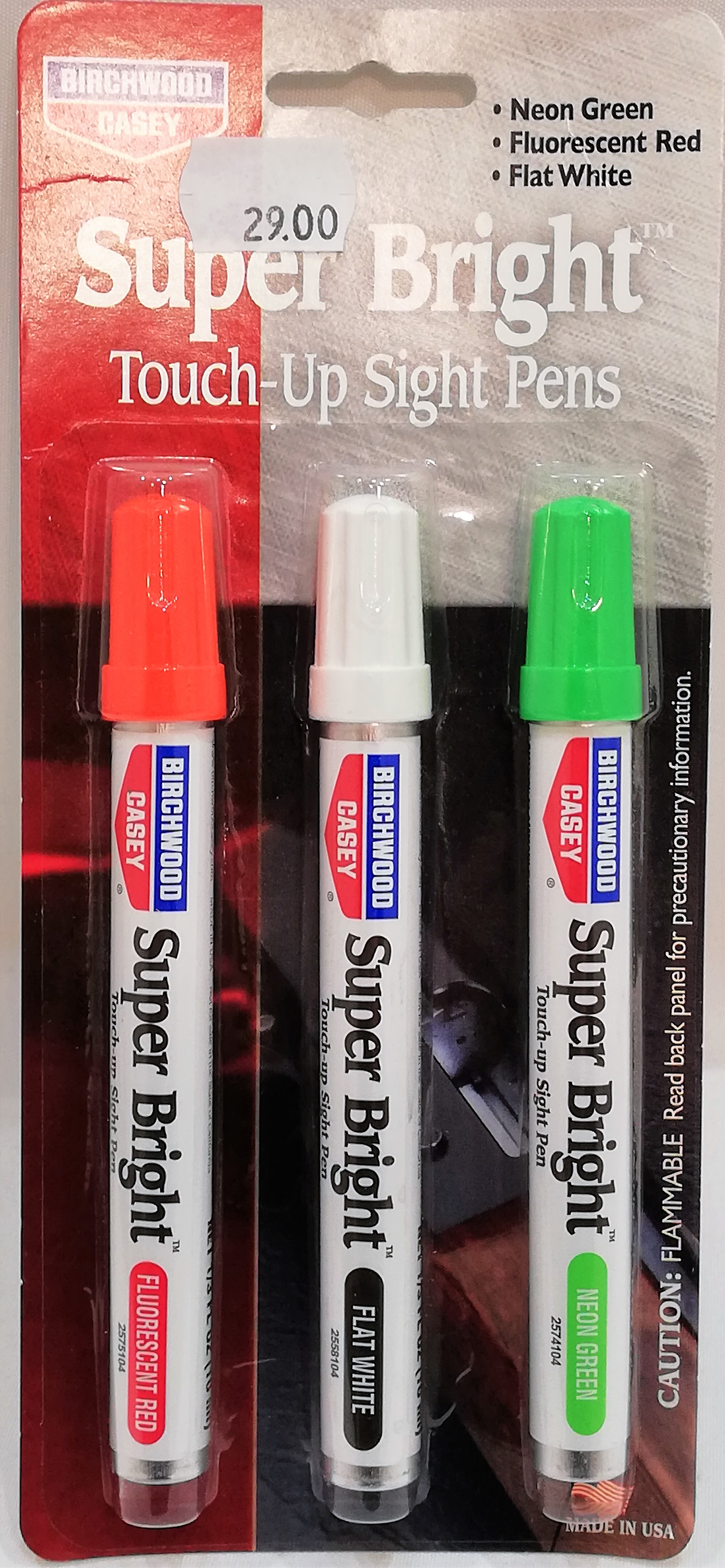 Birchwood Super Bright kynäsarja (vihreä,punainen,valkoinen)                                                  