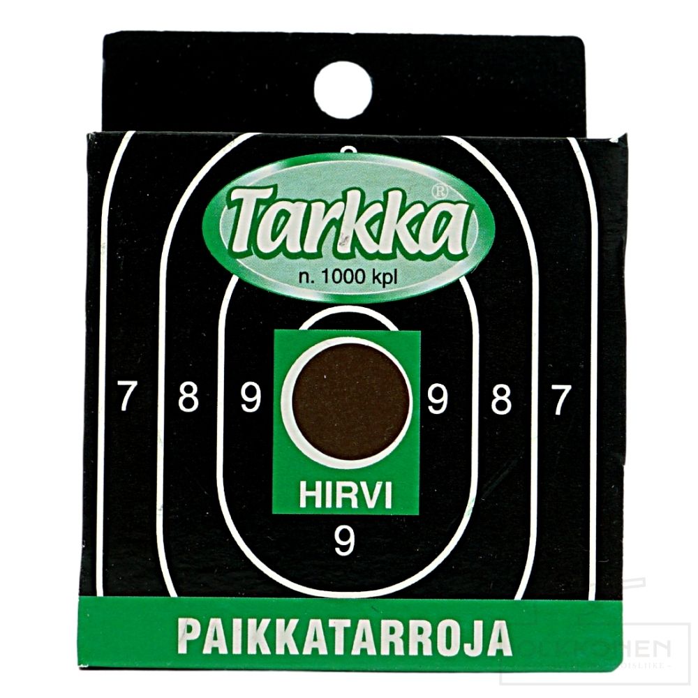 Paikkatarra Tarkka 16 mm ruskea hirvitaulu 1000kpl/rs                                                                