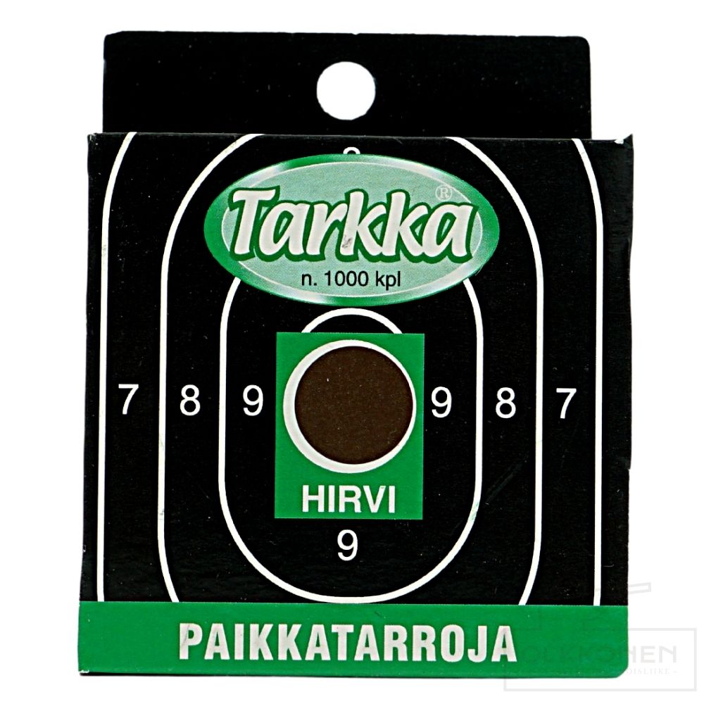 Paikkatarra Tarkka 16 mm ruskea hirvitaulu 1000kpl/rs                                                                