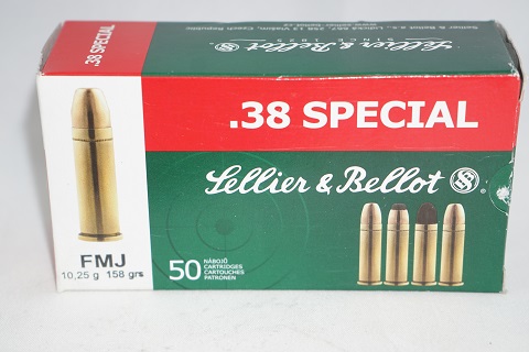 Sellier & Bellot .38 Special 10,25g patruuna 50kpl/rs                                                         