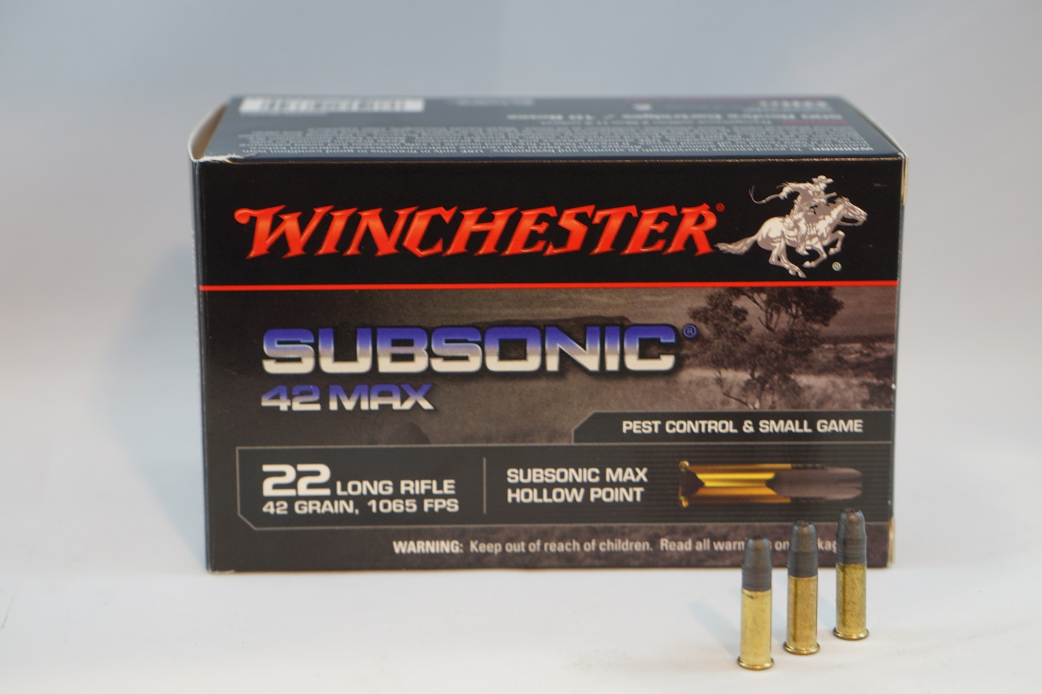 Winchester Subsonic 22LR HP 325m/s 50kpl/rs
