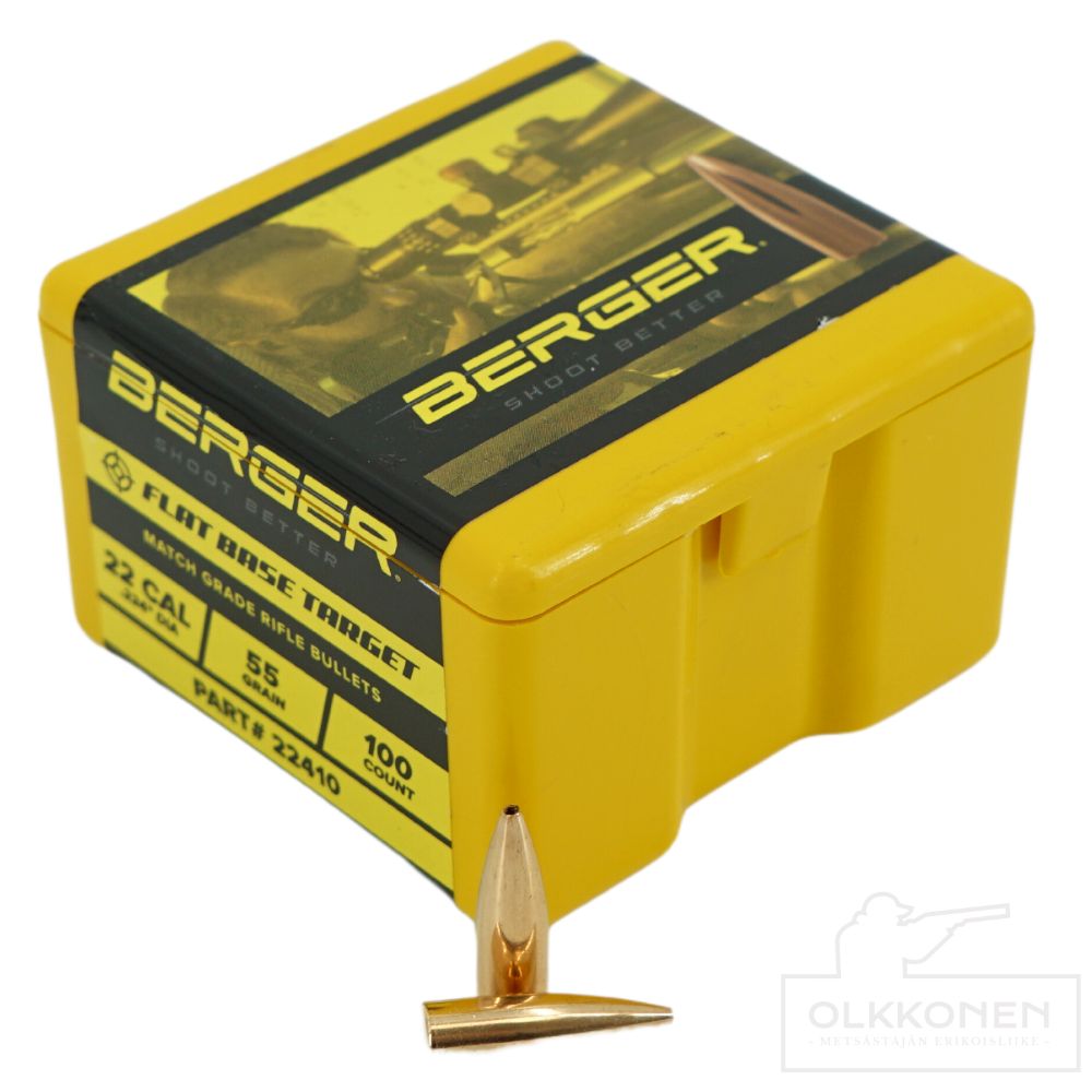 Berger .22 luoti 55 gr FB Target 100kpl /rasia