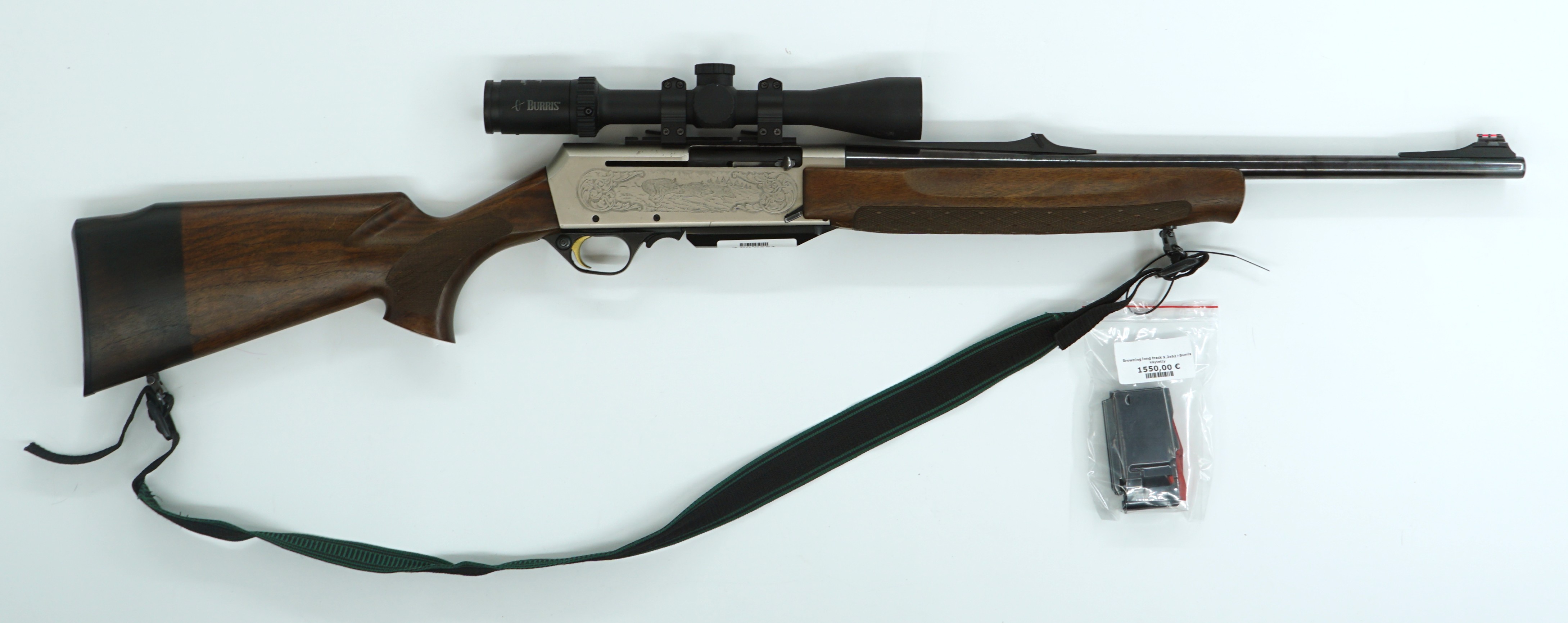 Browning long track Evolution 9,3x62+Burris     käytetty