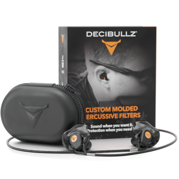 Decibullz Percussive kuulosuojaimet, Musta