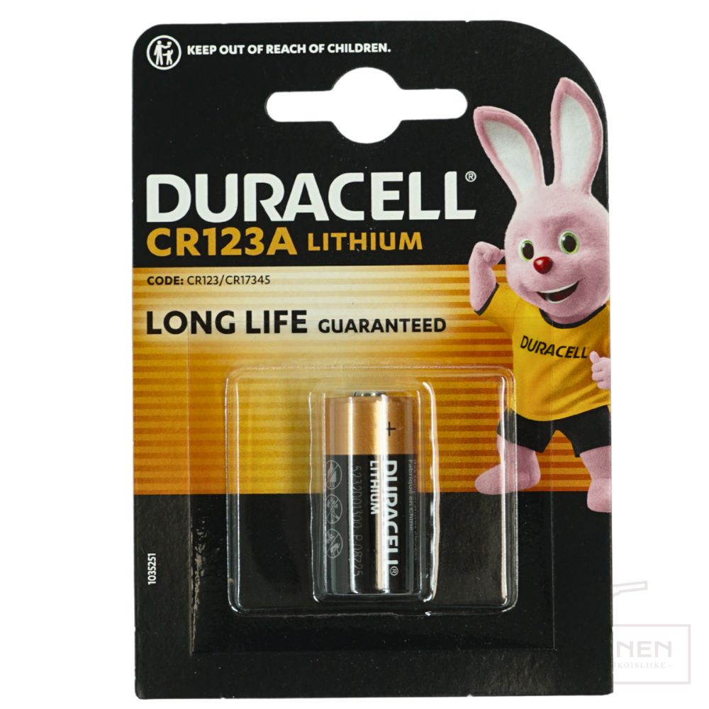 Duracell CR123A paristo