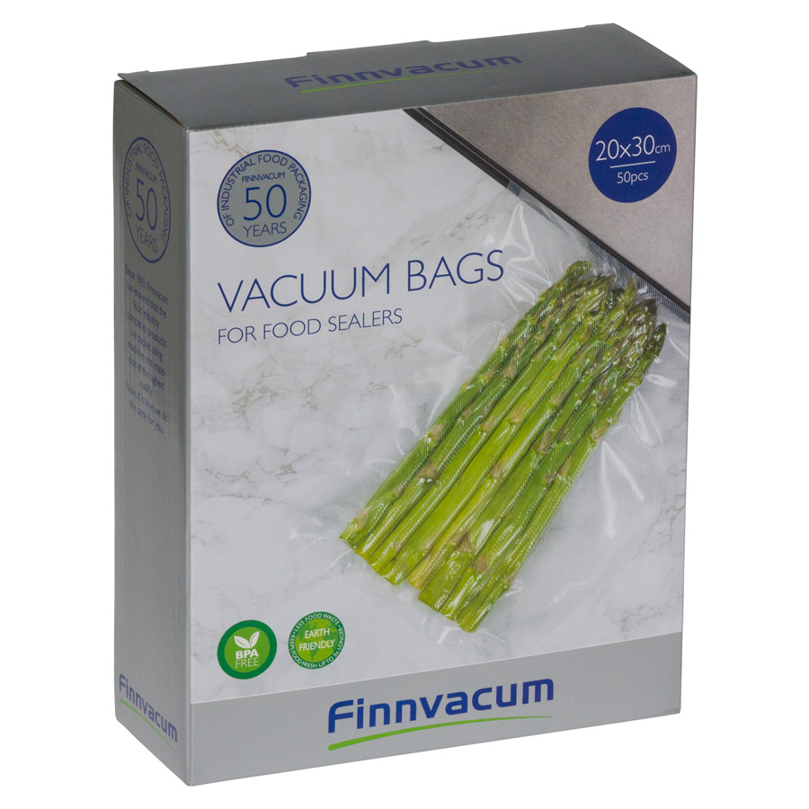 Finnvacum Vakuumipussi 20x30 cm uritettu 50 kpl/pk